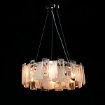 Люстра круглая с подвесными прямоугольными пластинами из стекла Glacier Panels варинант исполнения - 3 | Loft Concept в Уфе