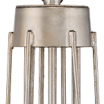 Люстра серебряного цвета с изогнутыми элементами каркаса Twisted Iron Chandelier варинант исполнения - 3 | Loft Concept в Уфе