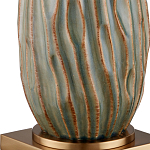 Настольная лампа с фактурным корпусом и тканевым абажуром Smooth Peaks варинант исполнения - 1 | Loft Concept в Уфе