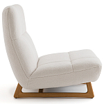 Кресло с обивкой букле Lino White  Boucle Armchair варинант исполнения - 3 | Loft Concept в Уфе
