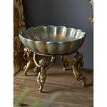 Чаша с орнаментом на бронзовых ножках в виде ангелов Eden Garden варинант исполнения - 5 | Loft Concept в Уфе