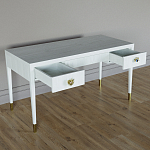 Письменный стол Elsa Dreams White Шпон дерево с двумя ящиками варинант исполнения - 3 | Loft Concept в Уфе
