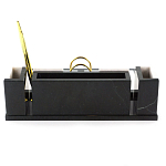 Настольный письменный набор из белого мрамора и змеевика Marble Accessory варинант исполнения - 3 | Loft Concept в Уфе