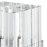 Бра серебряное с фактурным прозрачным абажуром Optical Crystal варинант исполнения - 1 | Loft Concept в Уфе