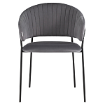 Стул в велюре серого цвета Horizon варинант исполнения - 2 | Loft Concept в Уфе