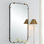 Зеркало настенное в черной металлической раме Mirror Cardinal варинант исполнения - 4 | Loft Concept в Уфе