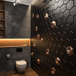 Гипсовая 3D панель с принтографией PM-41 варинант исполнения - 2 | Loft Concept в Уфе