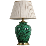 Настольная лампа с абажуром Beige Green Malachite Lampshade варинант исполнения - 2 | Loft Concept в Уфе