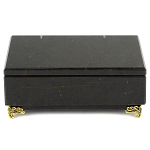 Шкатулка из натурального камня змеевик чёрного цвета Stone Casket варинант исполнения - 2 | Loft Concept в Уфе