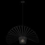 Подвесной светильник чёрного цвета с металлическим каркасом в форме веера Friture Vertigo Pendant варинант исполнения - 4 | Loft Concept в Уфе