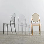 Прозрачный стул с серым оттенком LOUIS GHOST CHAIR варинант исполнения - 8 | Loft Concept в Уфе