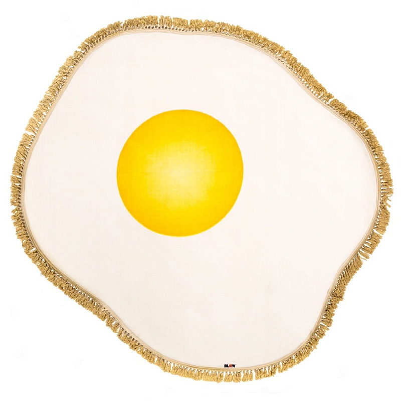 Ковер Seletti Rug Egg Желтый Белый в Уфе | Loft Concept 