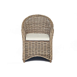Кресло из ротанга с подушкой Nest бежево-серое варинант исполнения - 2 | Loft Concept в Уфе