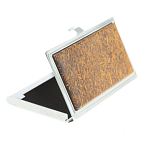 Визитница карманная металлическая с накладкой из натурального камня Яшма Stone Business Card Holders варинант исполнения - 2 | Loft Concept в Уфе