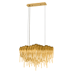 Люстра подвесная с металлическими цепочками и изогнутыми металлическими дугами 72 см Atlantis Chain варинант исполнения - 12 | Loft Concept в Уфе