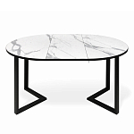 Стол обеденный раздвижной со столешницей белый мрамор Magali варинант исполнения - 4 | Loft Concept в Уфе