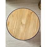 Приставной столик с факутрным черным основанием Ethiopia варинант исполнения - 5 | Loft Concept в Уфе