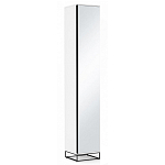 Шкаф-пенал белый с зеркальной дверцей Strict Lines варинант исполнения - 1 | Loft Concept в Уфе