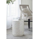 Приставной столик с рисунком из раковин устриц Bone Inlay варинант исполнения - 6 | Loft Concept в Уфе