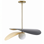 Люстра круглая с 2-мя металлическими абажурами Andromeda варинант исполнения - 1 | Loft Concept в Уфе