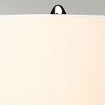 Настольная лампа с шарообразным прозрачным основанием из цветного переработанного стекла и белым цилиндрическим абажуром Elstead Lighting варинант исполнения - 9 | Loft Concept в Уфе