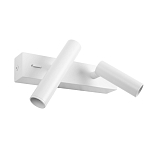 Бра с двумя цилиндрическими повортными спотами белого цвета Trumpet tube варинант исполнения - 2 | Loft Concept в Уфе