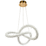Фигурная люстра с хрустальным декором Gilbertine Crystal Curly Ring Chandelier варинант исполнения - 2 | Loft Concept в Уфе