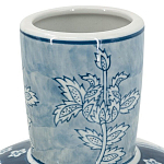Ваза с голубым цветочным рисунком 43 см Blue & White Ornament варинант исполнения - 3 | Loft Concept в Уфе