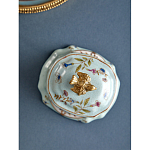 Шкатулка голубого цвета с рисунком и состаренным эффектом Eden Garden варинант исполнения - 5 | Loft Concept в Уфе