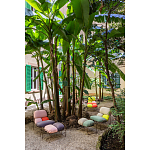 Дизайнерское разноцветное кресло на металлическом каркасе с подставкой для ног Poltronova Plasma Armchair варинант исполнения - 10 | Loft Concept в Уфе