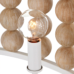 Люстра в форме цилиндра с вставками из деревянных бусин Wooden Beads варинант исполнения - 4 | Loft Concept в Уфе