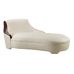 Премиальная кушетка с вставками из кожи Holland варинант исполнения - 1 | Loft Concept в Уфе