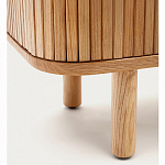 Буфет из ясеневого шпона с открытыми полками и 2-мя раздвижными дверями Toinette варинант исполнения - 4 | Loft Concept в Уфе