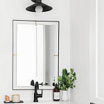 Зеркало прямоугольное в черной раме Gwendelyn варинант исполнения - 3 | Loft Concept в Уфе