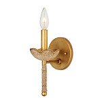 Бра из кованого железа с отделкой плетеной веревкой и сусальным золотом Parisian Style варинант исполнения - 3 | Loft Concept в Уфе