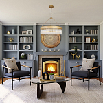 Люстра подвесная круглая со стеклянными трубками Nembus варинант исполнения - 5 | Loft Concept в Уфе