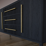 Буфет Primo с тремя ящиками и двумя фасадами Черный дуб варинант исполнения - 7 | Loft Concept в Уфе