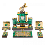 Настольный письменный набор из малахита с декором в виде лошади Leader Organizer варинант исполнения - 1 | Loft Concept в Уфе