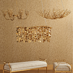 Люстра в форме золотой чаши из кораллов Coral Decor варинант исполнения - 3 | Loft Concept в Уфе