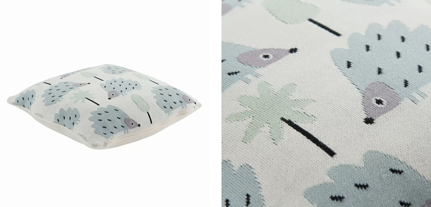 Подушка Blue Hedgehogs Подушка Blue Hedgehogs - Loft-Concept в Уфе