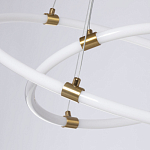 Люстра подвесная с двумя пересекающимися белыми светодиоидными кольцами Luke Lampco Tracer Lamp варинант исполнения - 4 | Loft Concept в Уфе