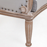 Кресло низкое с мягкой обивкой из велюра на 4-х деревянных ножках Emile Armchair grey варинант исполнения - 4 | Loft Concept в Уфе