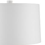 Настольная лампа с корпусом в форме вазы и белым абажуром Lots of Strokes варинант исполнения - 2 | Loft Concept в Уфе