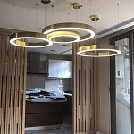 Люстра Light Ring Horizontal Латунь варинант исполнения - 3 | Loft Concept в Уфе