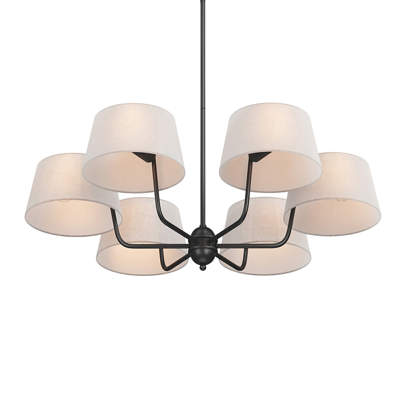 Люстра подвесная Modesto Е14 Латунь Черный Бежевый в Уфе | Loft Concept 