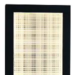 Светодиодное прямоугольное бра из металла черного цвета Lattice Lux варинант исполнения - 2 | Loft Concept в Уфе