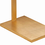 Торшер с прямоугольным абажуром на золотом металлическом каркасе Rectangular Plane  варинант исполнения - 3 | Loft Concept в Уфе