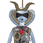 Кукла из джинсовой одежды и армейских палаток Rusalka Jeans&Tents варинант исполнения - 2 | Loft Concept в Уфе