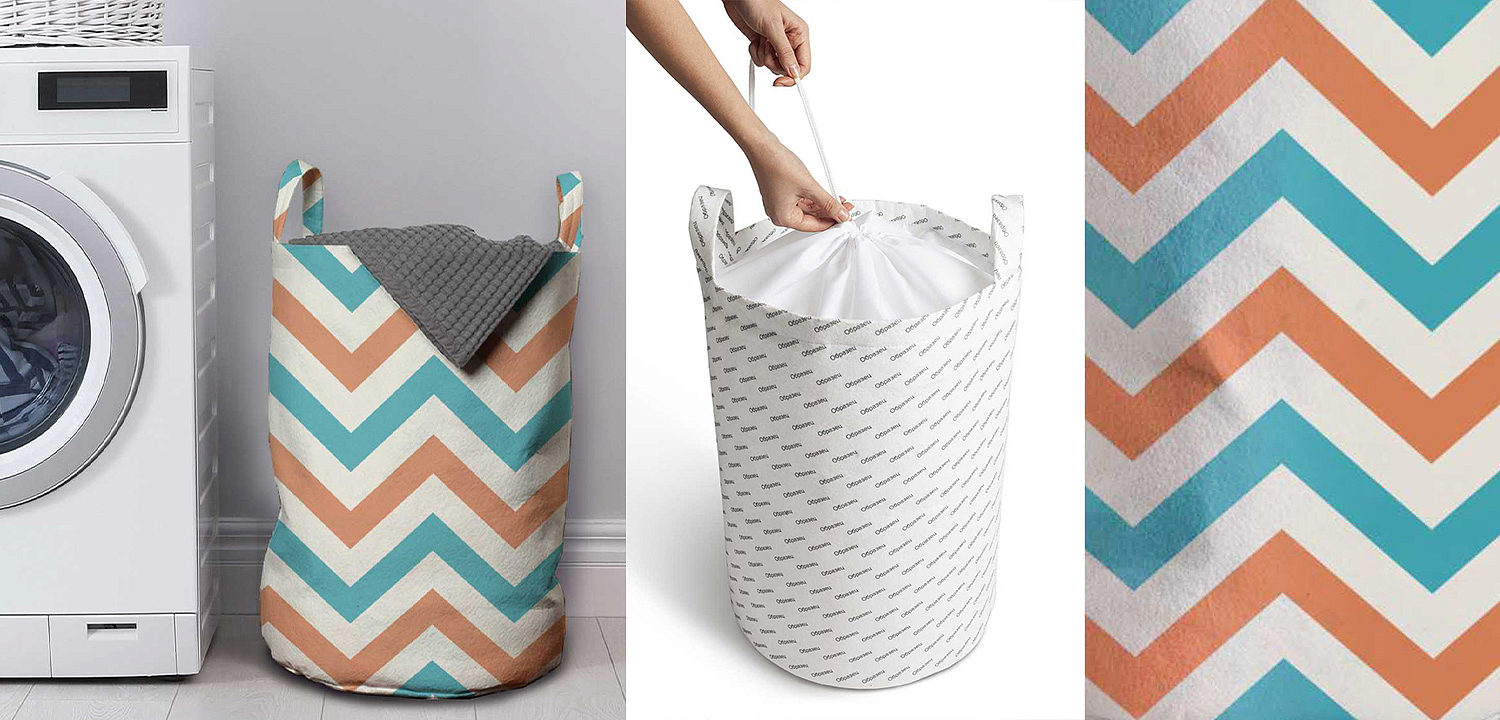 Корзина Turquoise Chevron Basket Корзина Turquoise Chevron Basket - Loft-Concept в Уфе