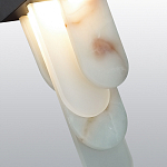 Подвесной светильник с белыми вертикальными элементами Alabaster Totem варинант исполнения - 5 | Loft Concept в Уфе